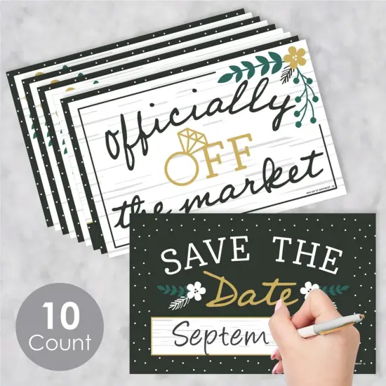 Big Dot of Happiness She Said Yes - Photo Prop Signs - Engagement Announcements - 10 Pieces {3}