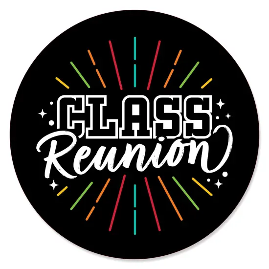 Big Dot of Happiness Still Got Class - High School Reunion Party Circle Sticker Labels - 24 Count {1}