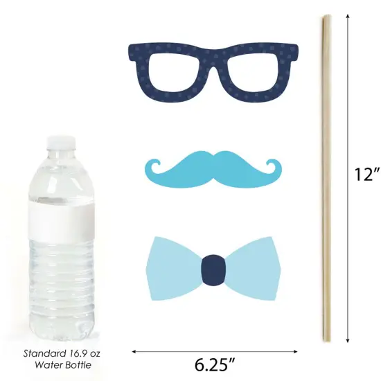 Big Dot of Happiness It's a Boy - Blue Baby Shower Photo Booth Props Kit - 20 Count {6}