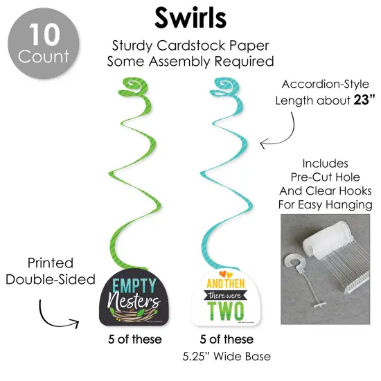 Big Dot of Happiness Empty Nesters - Empty Nest Party Supplies Decoration Kit - Decor Galore Party Pack - 51 Pieces {6}