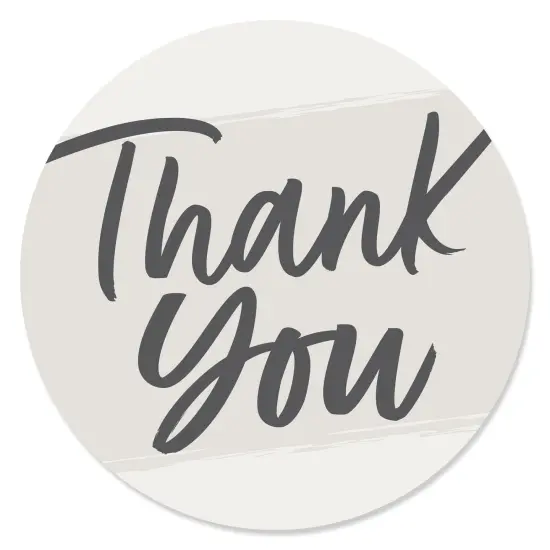 Big Dot of Happiness Champagne Elegantly Simple - Guest Party Favors Circle Sticker Labels - 24 Count {1}