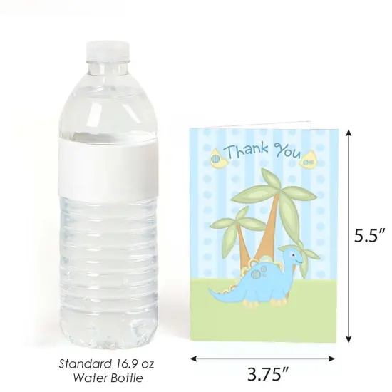 Big Dot of Happiness Baby Dinosaur - Baby Shower or Birthday Party Thank You Cards (8 count) {4}