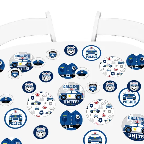 Big Dot of Happiness Calling All Units - Police - Cop Birthday Party or Baby Shower Giant Circle Confetti - Party D&eacute;cor - Large Confetti 27 Count {7}