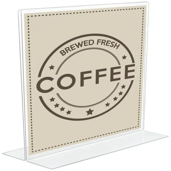 Deflecto Anti-Glare Acrylic Sign Holder 8.5"X11"-Stand-Up Clear Matte {3}