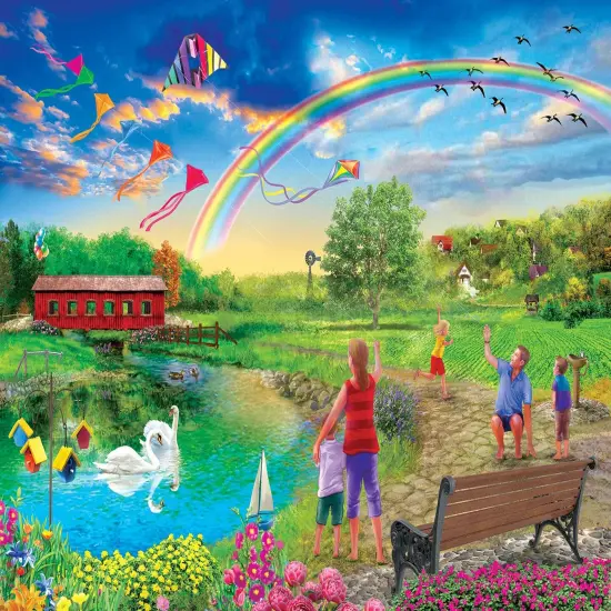 Sunsout Colorful Skies 500 pc Jigsaw Puzzle 31906 {1}