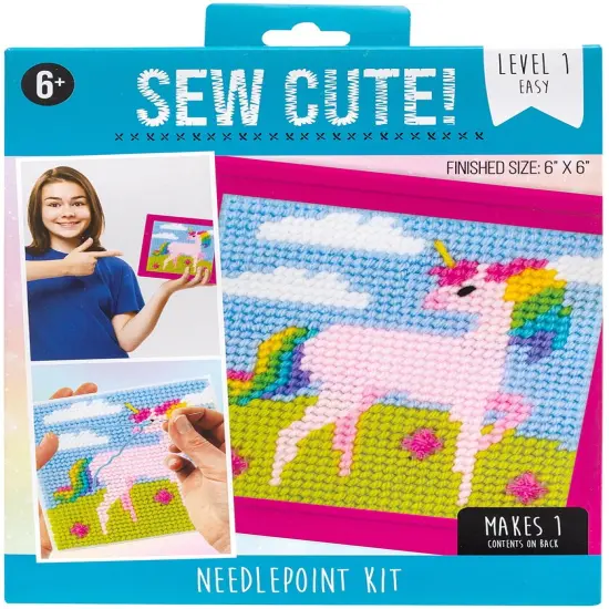 Colorbok Sew Cute! Needlepoint Kit-Unicorn {1}
