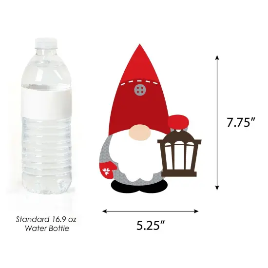 Big Dot of Happiness Christmas Gnomes - Decorations Holiday Party Essentials - Set of 20 {6}