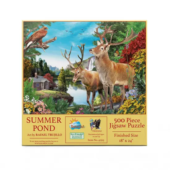 Sunsout Summer Pond 500 pc Jigsaw Puzzle 42313 {4}