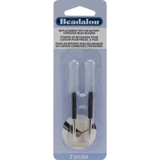 Beadalon Battery Operated Bead Reamer Replacement Tips 2/Pkg-2" {1}