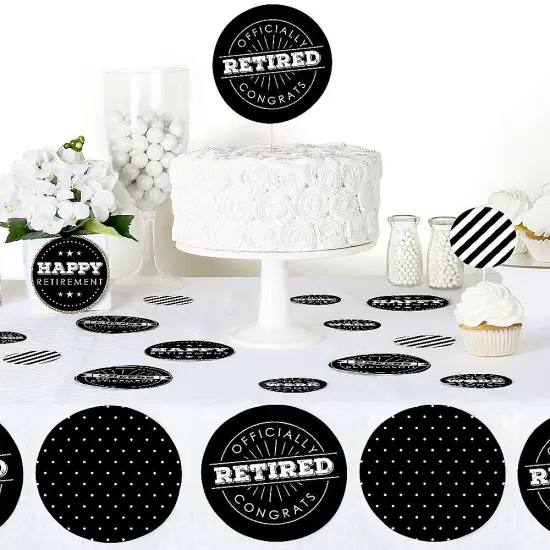 Big Dot of Happiness Happy Retirement - Retirement Party Giant Circle Confetti - Party Decorations - Large Confetti 27 Count {6}