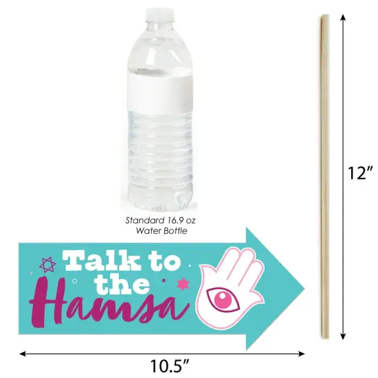 Big Dot of Happiness Funny Pink Bat Mitzvah - Girl Party Photo Booth Props Kit - 10 Piece {4}