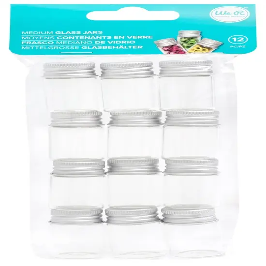 We R Storage Glass Storage Jars 12/Pkg-Medium {1}