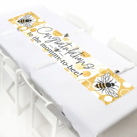 Big Dot of Happiness Little Bumblebee - Bee Baby Shower Decorations Party Banner {7}