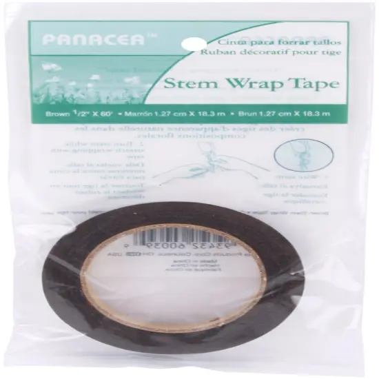 Panacea Stem Wrap Tape .5"X60'-Brown {1}
