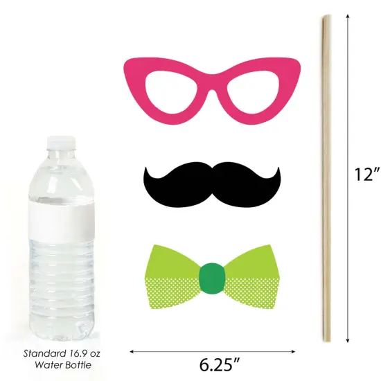 Big Dot of Happiness 16th Birthday - Cheerful Happy Birthday - Colorful Sweet Sixteen Birthday Party Photo Booth Props Kit - 20 Count {6}