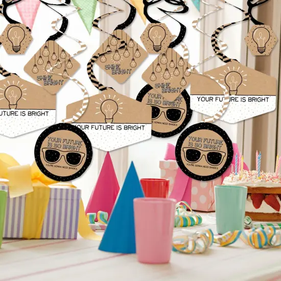 Big Dot of Happiness Bright Future - Graduation Decorations Hanging Swirls - Set of 40 {3}