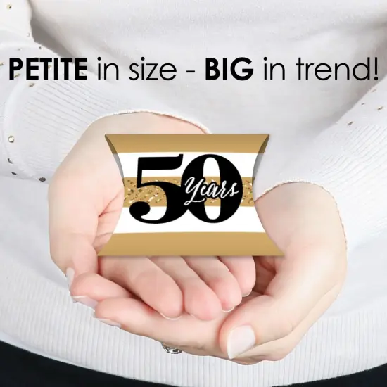 Big Dot of Happiness We Still Do - 50th Wedding Anniversary - Favor Gift Boxes - Anniversary Party Petite Pillow Boxes - Set of 20 {4}