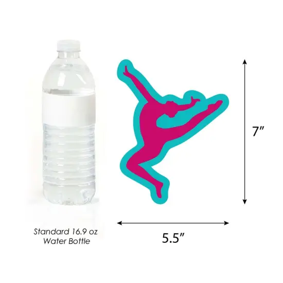 Big Dot of Happiness Tumble, Flip & Twirl - Gymnastics - Gymnasts Decorations DIY Birthday Party or Gymnast Party Essentials - Set of 20 {6}