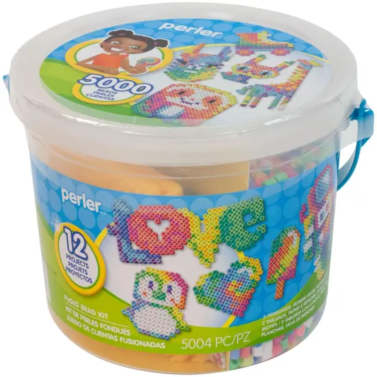 Perler Fused Bead Bucket Kit-Tie Dye {1}