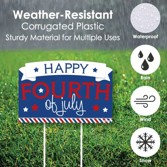 Big Dot of Happiness 4th of July - Independence Day Yard Sign Lawn Decorations - Happy Fourth of July Party Yardy Sign {6}