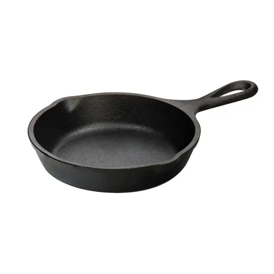 Lodge L5MS Pre Seasoned Cast Iron Mini Individual Size Cooking Skillet 5 in {1}