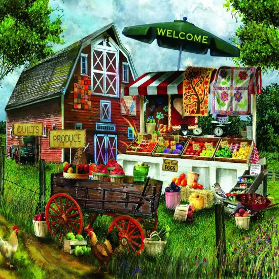 Sunsout Fresh Country Produce 1000 pc Jigsaw Puzzle 28773 {1}