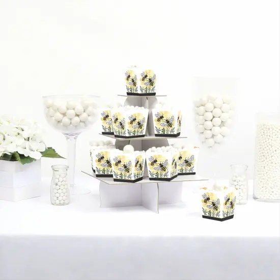 Big Dot of Happiness Little Bumblebee - Party Mini Favor Boxes - Bee Baby Shower or Birthday Party Treat Candy Boxes - Set of 12 {3}