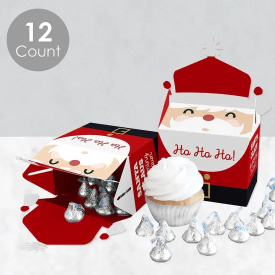 Big Dot of Happiness Jolly Santa Claus - Treat Box Party Favors - Christmas Party Goodie Gable Boxes - Set of 12 {4}