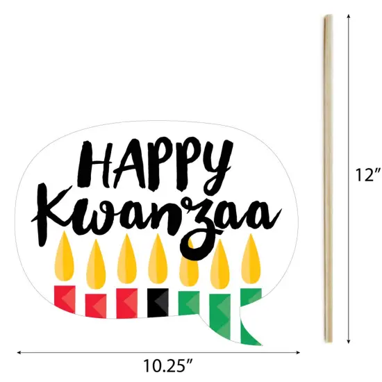 Big Dot of Happiness Happy Kwanzaa - Party Photo Booth Props Kit - 20 Count {7}