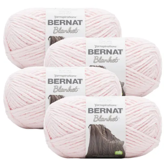 (Pack of 4) Bernat Blanket Big Ball Yarn-Blush Pink {1}