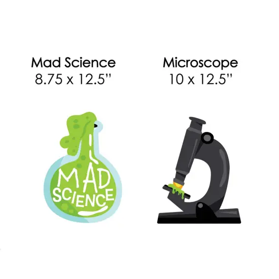 Big Dot of Happiness Scientist Lab - Beaker Atom Microscope Lawn Decor - Outdoor Baby Shower or Birthday Party Yard Decorations - 10 Piece {7}