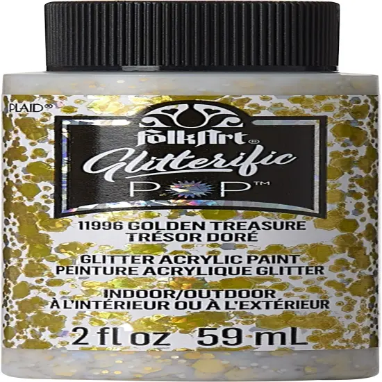 Folkart Glitterific Pop Acrylic Paint 2oz {1}