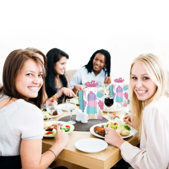 Big Dot of Happiness Scoop Up the Fun - Ice Cream - Table Decorations - Sprinkles Party Fold and Flare Centerpieces - 10 Count {7}