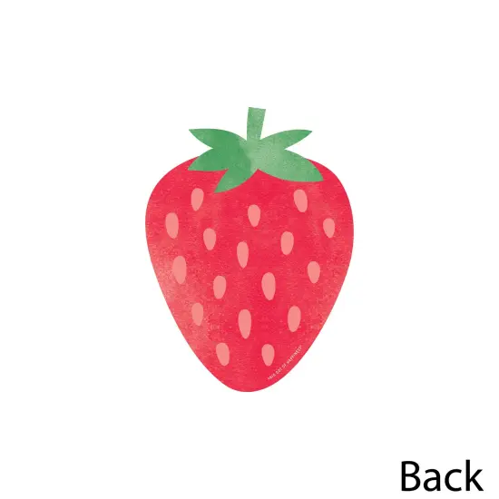 Big Dot of Happiness Berry Sweet Strawberry - Decorations DIY Fruit Themed Birthday Party or Baby Shower Essentials - Set of 20 {4}