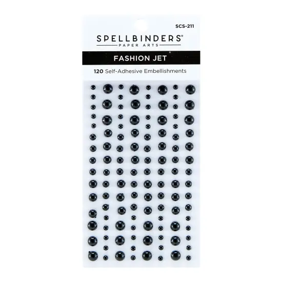 Spellbinders Fashion Essentials Pearl Dots-Jet {1}