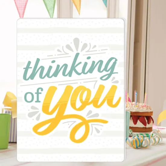 Big Dot of Happiness Thinking of You - Just Because Giant Greeting Card - Big Shaped Jumborific Card {3}