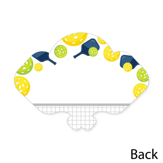 Big Dot of Happiness Let&rsquo;s Rally - Pickleball - Shaped Thank You Cards - Birthday or Retirement Party Thank You Note Cards with Envelopes - Set of 12 {6}