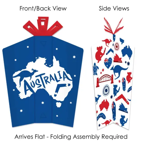 Big Dot of Happiness Australia Day - Table Decorations - G'Day Mate Aussie Party Fold and Flare Centerpieces - 10 Count {3}
