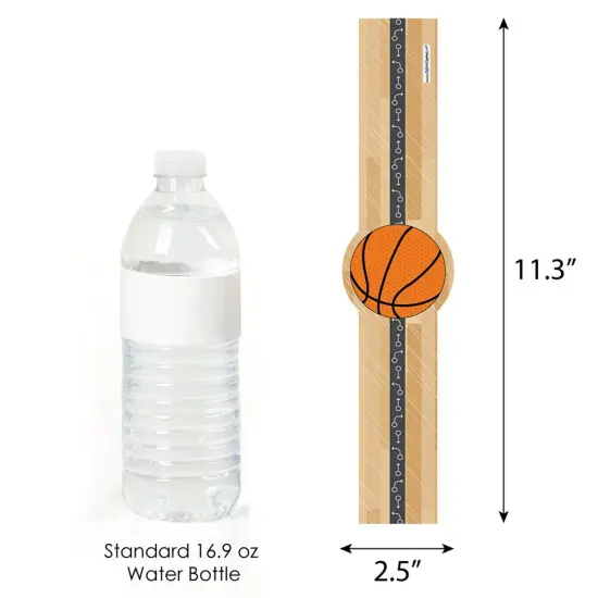 Big Dot of Happiness Nothin' but Net - Basketball - DIY Party Supplies - Baby Shower or Birthday Party DIY Wrapper Favors and Decorations - Set of 15 {4}