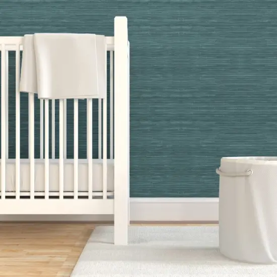 Pre-Pasted Wallpaper 2FT Wide Coastal Beach Marine Aqua Distressed Weathered Custom Pre-pasted Wallpaper by Spoonflower {7}