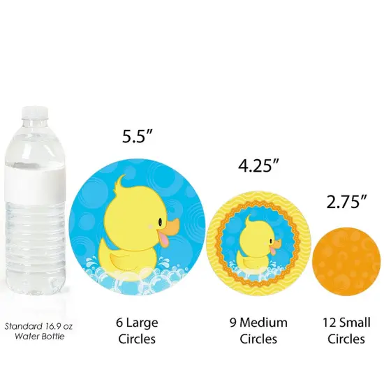 Big Dot of Happiness Ducky Duck - Baby Shower or Birthday Party Giant Circle Confetti - Party Decorations - Large Confetti 27 Count &hellip; {4}