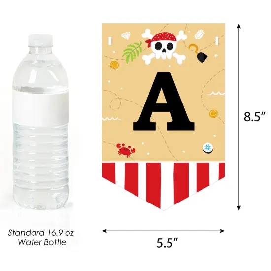 Big Dot of Happiness Pirate Ship Adventures - Skull Party Bunting Banner - Party Decorations - Ahoy Mateys Let&rsquo;s Parrrty! {4}