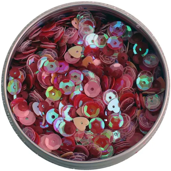 Buttons Galore 28 Lilac Lane Tin W/Sequins 40g-My Valentine {3}