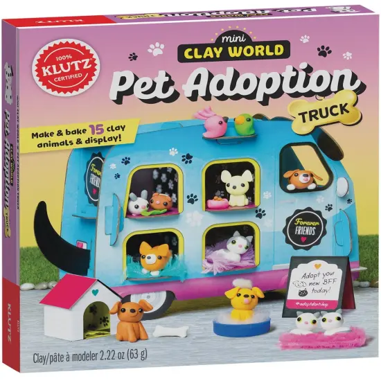 Klutz Mini Clay World Pet Adoption Truck Book Kit {2}