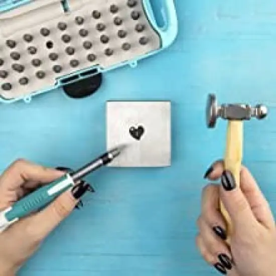 CousinDIY Stamp & Go Steel Stamping Block-Silver {4}