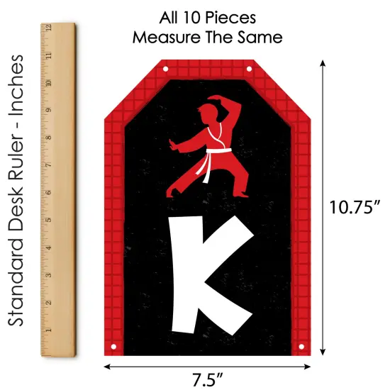 Big Dot of Happiness Karate Master - Hanging Vertical Paper Door Banners - Martial Arts Birthday Party Wall Decoration Kit - Indoor Door Decor {7}