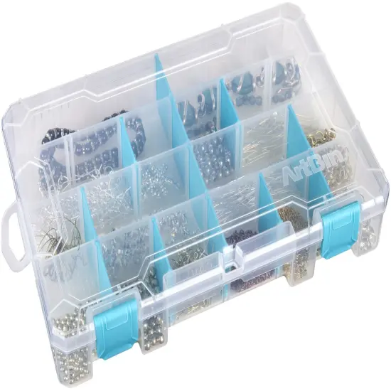 ArtBin Tarnish Inhibitor Solutions Box 6-12 Compartments-11"X7"X1.75" Translucent {2}