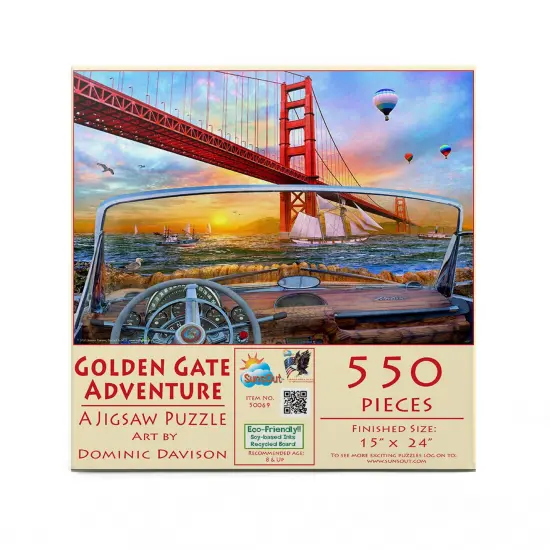 Sunsout Golden Gate Adventure 550 pc Jigsaw Puzzle 50069 {4}