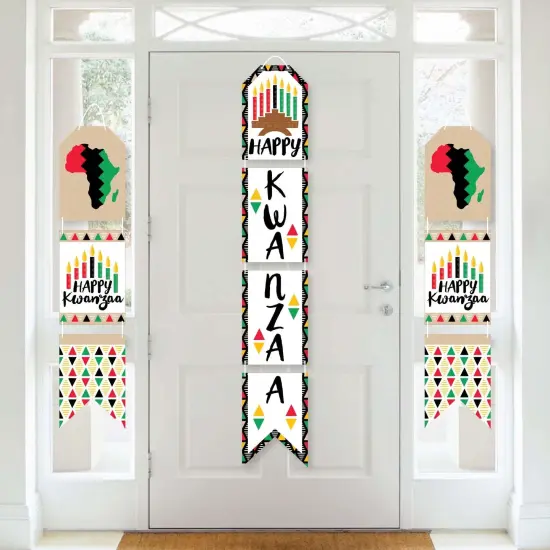 Big Dot of Happiness Happy Kwanzaa - Vertical Paper Door Banners - Wall Decoration Kit - Indoor Door Decor {1}