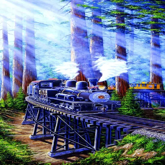 Sunsout Redwood Sidewinder 1000 pc Jigsaw Puzzle 69931 {1}